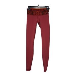 Lululemon Wunder Under Pant III RVS MR Cranberry Alarming CBRY/ALRM 27243 Size 4